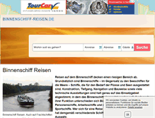 Tablet Screenshot of binnenschiff-reisen.de